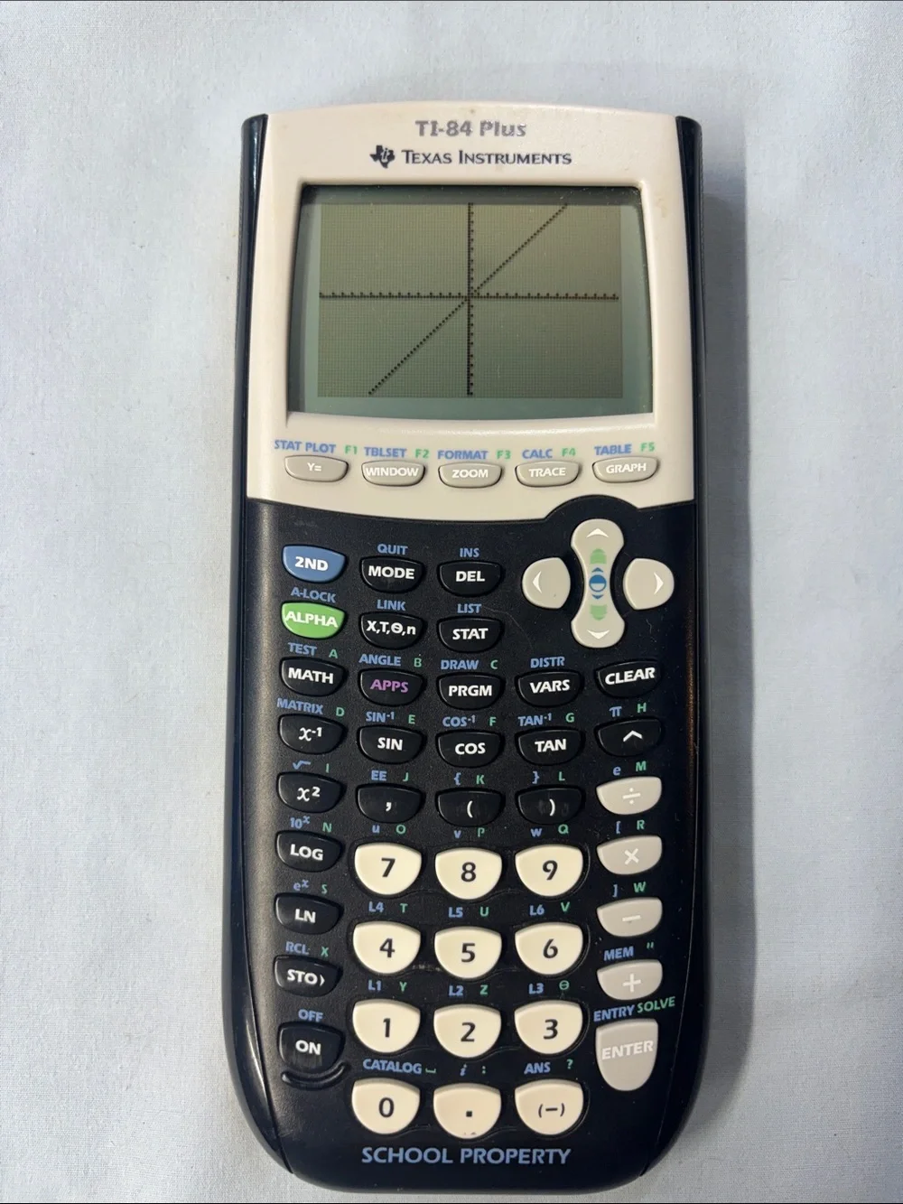 Texas Instruments TI-84 Plus Graphing Calculator - Black and Cream